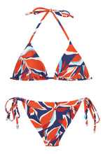 Laden Sie das Bild in den Galerie-Viewer, Product Front: Rio De Sol Set Set Leaves Tri-Inv Cheeky-Tie