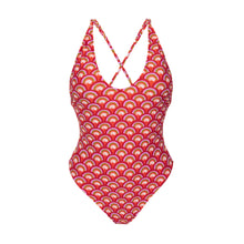 Laden Sie das Bild in den Galerie-Viewer, Product Front: Rio De Sol Badeanzug Floral-Scales Sunny