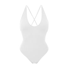 Laden Sie das Bild in den Galerie-Viewer, Product Front: Rio De Sol Badeanzug Sand-White Sunny