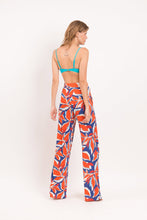 Laden Sie das Bild in den Galerie-Viewer, Image 08: Rio De Sol Strandhosen Leaves Wide Pants