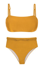 Laden Sie das Bild in den Galerie-Viewer, Product Front: Rio De Sol Set Set Damasco Bandeau-Reto Hotpants