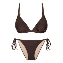 Laden Sie das Bild in den Galerie-Viewer, Product Front: Rio De Sol Set Set Shimmer-Coffee Tri-Fixo Ibiza-Comfy