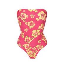 Laden Sie das Bild in den Galerie-Viewer, Product Front: Wednesday In Hawaii By Rio De Sol Badeanzug Pua-Guava Aloha