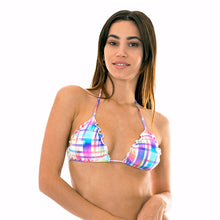 Laden Sie das Bild in den Galerie-Viewer, Model Front: Rio De Sol Oberteil Soutien Plaid Frufru