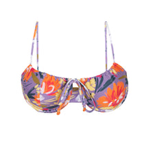 Laden Sie das Bild in den Galerie-Viewer, Product Front: Rio De Sol Oberteil Top Garden-Flower Balconet-Tie