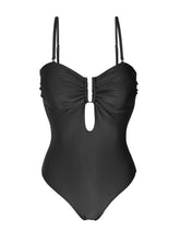 Laden Sie das Bild in den Galerie-Viewer, Product Front: Rio De Sol Badeanzug Shimmer-Black Sara-Op