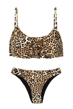 Laden Sie das Bild in den Galerie-Viewer, Product Front: Rio De Sol Set Leopardo Babado