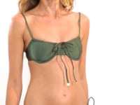 Laden und Abspielen von Videos im Galerie-Viewer, Video: Rio De Sol Unterteil Bottom Shimmer-Croco Cheeky-Tie-Gold