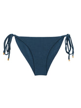 Laden Sie das Bild in den Galerie-Viewer, Product Front: Rio De Sol Unterteil Bottom Shimmer-Shark Cheeky-Tie-Gold
