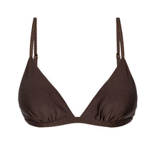 Laden Sie das Bild in den Galerie-Viewer, Product Front: Rio De Sol Oberteil Top Shimmer-Coffee Tri-Fixo
