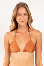 Laden Sie das Bild in den Galerie-Viewer, Gallery: Rio De Sol Oberteil Top Shimmer-Nocciola Frufru
