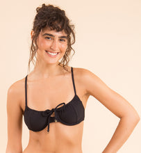 Laden Sie das Bild in den Galerie-Viewer, Image 08: Rio De Sol Oberteil Top Dots-Black Balconet-Tie
