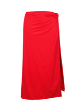 Laden Sie das Bild in den Galerie-Viewer, Product Front: Rio De Sol Strandrock Rouge Long-Skirt-Knot
