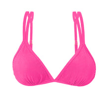 Laden Sie das Bild in den Galerie-Viewer, Product Front: Rio De Sol Oberteil Top Malibu-Rosa Tri-Duo
