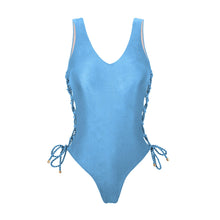 Laden Sie das Bild in den Galerie-Viewer, Product Front: Rio De Sol Badeanzug Shimmer-Baltic-Sea Zoe
