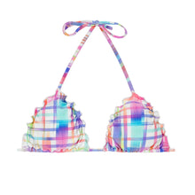 Laden Sie das Bild in den Galerie-Viewer, Product Front: Rio De Sol Oberteil Soutien Plaid Frufru
