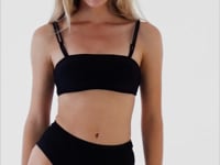 Laden und Abspielen von Videos im Galerie-Viewer, Video: Rio De Sol Unterteil Bottom Shimmer-Black Hotpants
